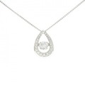 【新品】PT ダイヤモンド ネックレス 0.324CT F SI2 Good