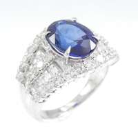 PT サファイヤ リング 3.65CT