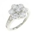 PT フラワー ダイヤモンド リング 1.55CT