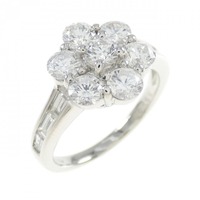 PT フラワー ダイヤモンド リング 1.55CT