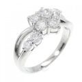 PT フラワー ダイヤモンド リング 1.00CT