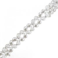 K18WG フラワー ダイヤモンド ブレスレット 1.50CT