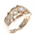 K18PG ダイヤモンド リング 0.192CT