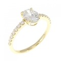 【リメイク】K18YG ダイヤモンド リング 0.695CT H I1 オーバルカット