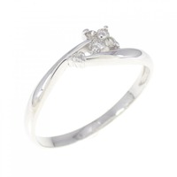 K18WG ダイヤモンド リング 0.06CT