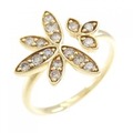 K18YG ダイヤモンド リング 0.33CT