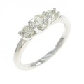 K18WG ダイヤモンド リング 0.58CT