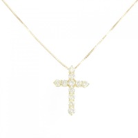 K18YG クロス ダイヤモンド ネックレス 1.00CT