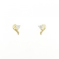 K18YG ダイヤモンド ピアス 0.06CT