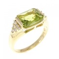 K18YG ペリドット リング 2.26CT