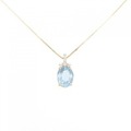 【リメイク】K18YG アクアマリン ネックレス 1.60CT