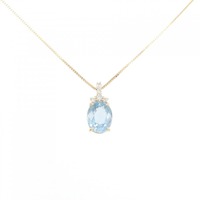 【リメイク】K18YG アクアマリン ネックレス 1.60CT