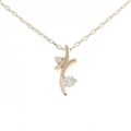 K18PG ダイヤモンド ネックレス 0.1CT