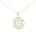K18YG ダイヤモンド ネックレス 0.108CT