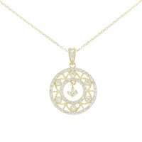 K18YG ダイヤモンド ネックレス 0.108CT