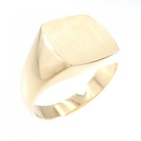 K18YG 印台 リング