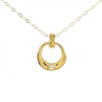 K24YG/純金 ダイヤモンド ネックレス 0.01CT