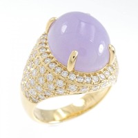 K18YG ラベンダーヒスイ リング 11.31CT