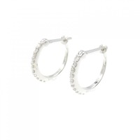 K18WG ダイヤモンド ピアス 0.10CT