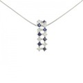 PT サファイヤ ネックレス 0.35CT