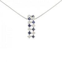 PT サファイヤ ネックレス 0.35CT
