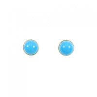 【新品】K18YG ターコイズ ピアス