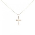 K18PG/K10PG クロス ネックレス