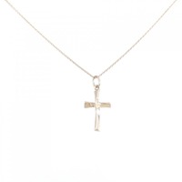 K18PG/K10PG クロス ネックレス