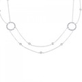 K18WG ダイヤモンド ネックレス 0.50CT