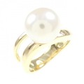 K18YG 淡水パール リング 10.2mm