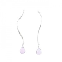 K18WG アメジスト ピアス 2.00CT