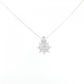 K18WG ダイヤモンド ネックレス 0.29CT