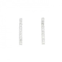 K18WG ダイヤモンド ピアス 0.30CT