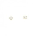 K18YG ソリティア ダイヤモンド ピアス 0.20CT