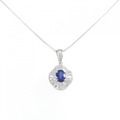 PT サファイヤ ネックレス 0.75CT