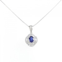 PT サファイヤ ネックレス 0.75CT