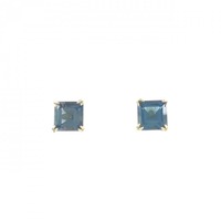 【新品】K18YG ブルートパーズ ピアス 1.60CT