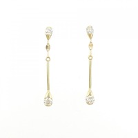 K18YG ダイヤモンド ピアス 0.30CT