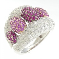 K18WG/K18PG カラーストーン リング