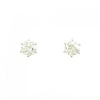 PT ソリティア ダイヤモンド ピアス 1.012CT