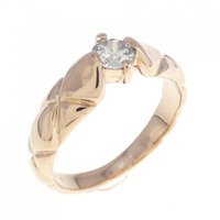 K18PG ダイヤモンド リング 0.26CT