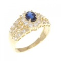 K18YG サファイヤ リング 0.31CT