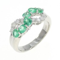 PT エメラルド リング 0.66CT