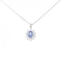 PT サファイヤ ネックレス 0.39CT