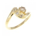 K18YG ダイヤモンド リング 0.15CT
