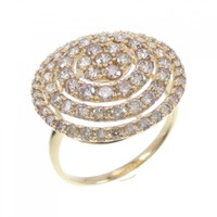 K18YG ダイヤモンド リング 2.00CT