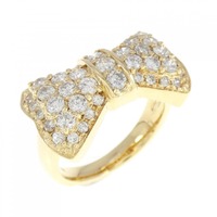K18YG リボン ダイヤモンド リング 1.28CT