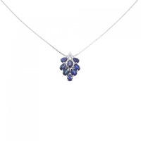 K18WG サファイヤ ネックレス 1.30CT