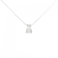 K18WG ダイヤモンド ネックレス 0.15CT