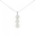 K18WG ダイヤモンド ネックレス 1.50CT